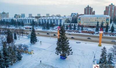 Живая ёлка в Уфе вошла в топ-5 самых высоких новогодних елей в России