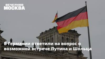 В Германии ответили на вопрос о возможной встрече Путина и Шольца