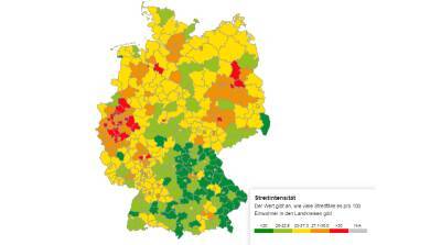 Атлас конфликтов: где в Германии ссорятся чаще всего?