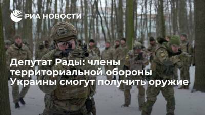 Депутат Рады Вениславский: члены территориальной обороны Украины смогут получить оружие