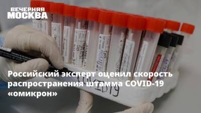 Российский эксперт оценил скорость распространения штамма COVID-19 «омикрон»