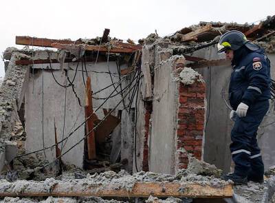 Появилось видео с места взрыва газа в жилом доме в Серпухове