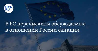 В ЕС перечислили обсуждаемые в отношении России санкции