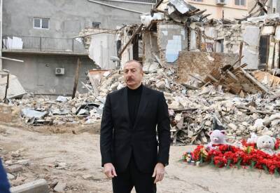 Президент Ильхам Алиев: Во время второй Карабахской войны Гянджу неоднократно бомбила преступная армянская армия