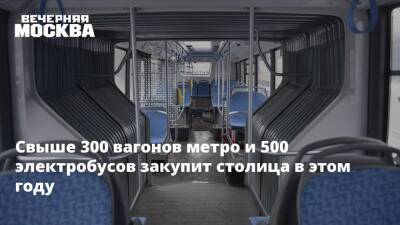 Максим Ликсутов - Свыше 300 вагонов метро и 500 электробусов закупит столица в этом году - vm.ru - Москва - Гонконг - Нью-Йорк