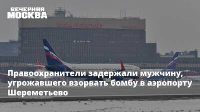 Правоохранители задержали мужчину, угрожавшего взорвать бомбу в аэропорту Шереметьево