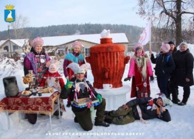 Конкурс снежных фигур прошел в селе Кыласова Кунгурского округа