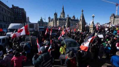 Майдан в Канаде: «Конвой свободы» прибыл свергать премьера Трюдо (видео)