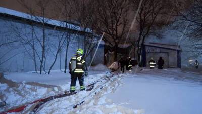 В Москве сгорел гаражный кооператив