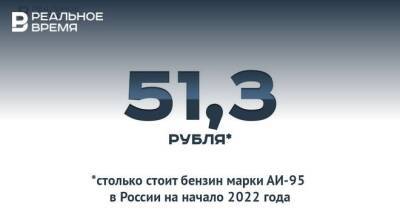 Бензин в России марки АИ-95 в среднем стоит 51,3 рубля — это много или мало?