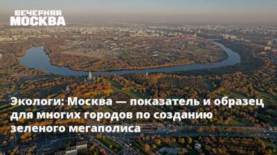 Экологи: Москва — показатель и образец для многих городов по созданию зеленого мегаполиса