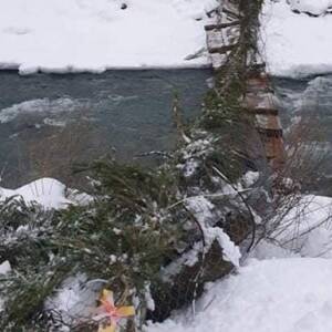 В Закарпатской области оборвался подвесной мост с детьми. Видео