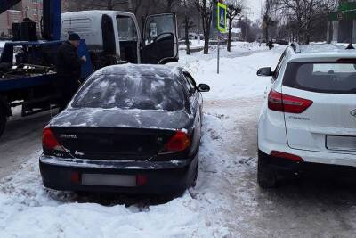 За прошлую неделю в Рязани эвакуировали 40 неправильно припаркованных машин