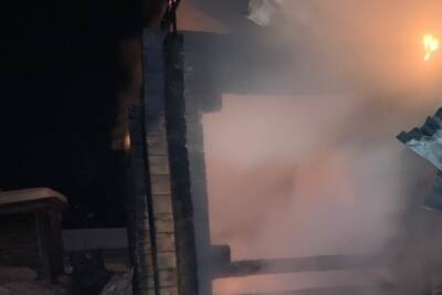 В Камешковском районе сгорел дом