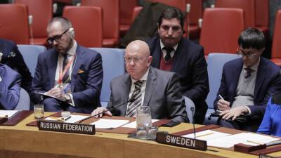 Постпред России Небензя покинул заседание СБ ООН для встречи с Генсеком Гутеррешем