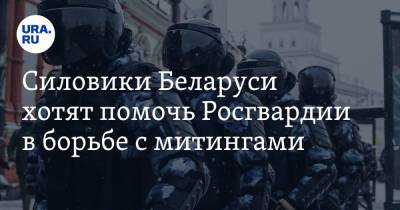 Силовики Беларуси хотят помочь Росгвардии в борьбе с митингами