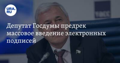 Депутат Госдумы предрек массовое введение электронных подписей