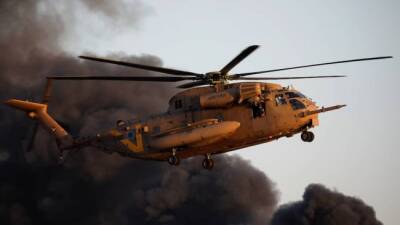 На севере Израиля упал военный вертолет