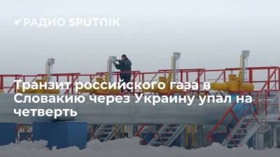Прокачка российского газа через Украину в Словакию снизилась более чем на 25 процентов
