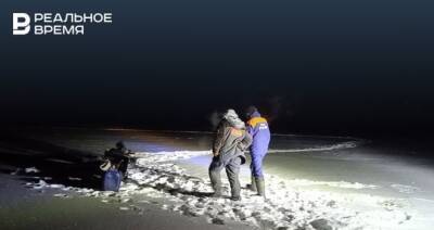 В Татарстане утром спасли рыбака, застрявшего на льду в мороз