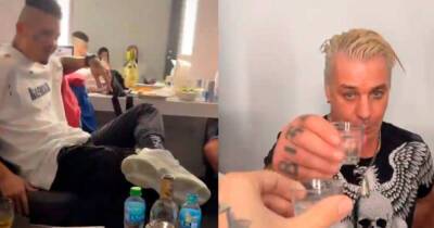 Солист Rammstein в свой день рождения выпил водки с Моргенштерном