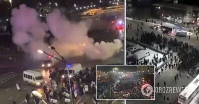 Казахстан протесты: в Алматы начались стычки между полицией и протестующими, фото и видео
