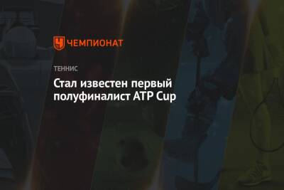 Стал известен первый полуфиналист ATP Cup