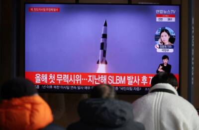 Северная Корея запустила баллистическую ракету, которая упала в море у берегов Японии