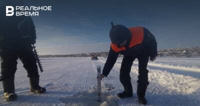 В Кировском районе Казани ввели в эксплуатацию ледовую переправу