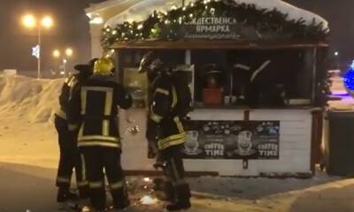 Рождественская ярмарка загорелась в Петрозаводске