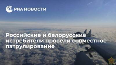 Российские и белорусские истребители провели совместное патрулирование воздушных границ