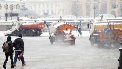Экстренное предупреждение объявили в Москве из-за метели и гололеда