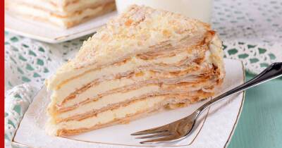 Праздничная кухня: быстрый торт "Наполеон" со сливочным кремом