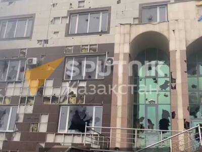 Опубликовано видео результатов погрома в офисе партии Назарбаева в Алма-Ате (видео)