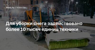 Петр Бирюков - Для уборки снега задействовано более 10 тысяч единиц техники - mos.ru - Москва