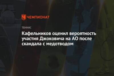Кафельников оценил вероятность участия Джоковича на AO после скандала с медотводом