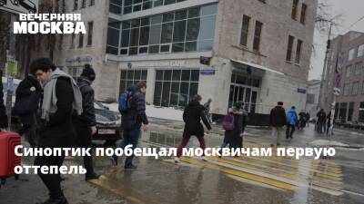 Синоптик пообещал москвичам первую оттепель