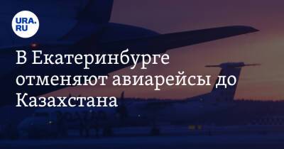 В Екатеринбурге отменяют авиарейсы до Казахстана. Скрин