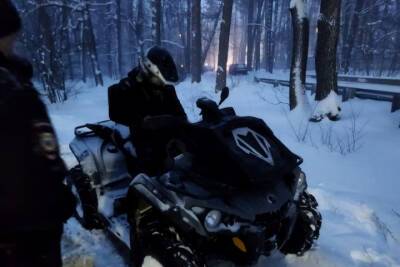 В Солотче останавливают водителей снегоходов и квадроциклов