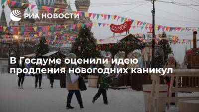 Депутат Леонов: продление новогодних каникул может негативно сказаться на эпидситуации