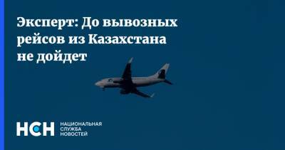 Эксперт: До вывозных рейсов из Казахстана не дойдет
