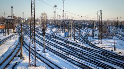 Грузовой поезд врезался в легковушку на железнодорожном переезде в Воронежской области