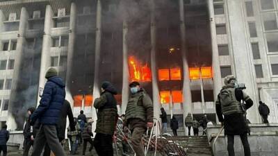 Кадры последствий вооруженных столкновений в Алма-Ате опубликовали в Сети
