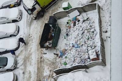 Петербуржцы жалуются на горы мусора во дворах