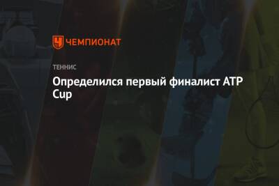 Определился первый финалист ATP Cup