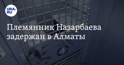 Племянник Назарбаева задержан в Алматы