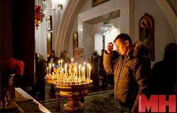 Минчане празднуют православное Рождество Христово