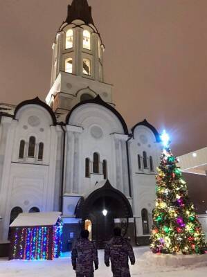 Ульяновские росгвардейцы обеспечили безопасность в церквях на Рождество
