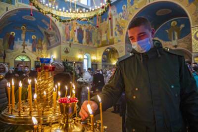 В Рождественской литургии участвовали 2,7 тысяч военнослужащих Воронежской области
