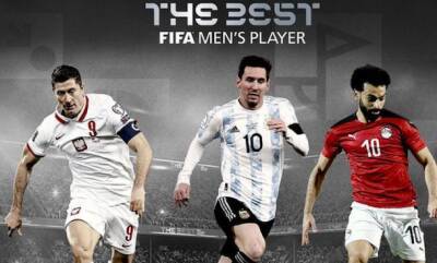 ФИФА объявила имена трех претендентов на звание лучшего игрока года